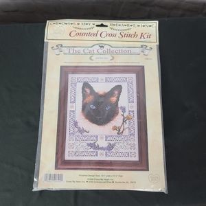 Cross My Heart Inc Counted Cross Stitch Kit  The Cat Collection  Old Blu…